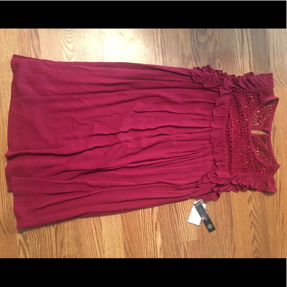 Adorable cranberry dress